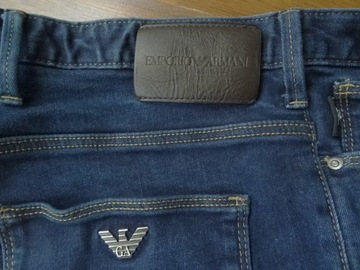 SPODNIE JEANS EMPORIO ARMANI SLIM STRETCH r.W34/32 BDB OKAZJA ZOBACZ