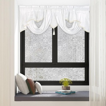 Карманный стержень Valance, дышащая оконная занавеска, панель, декор для окон, белый цвет