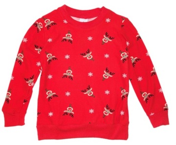 BLUZA ŚWIĄTECZNA DZIECIĘCA W RENFERY 122/128