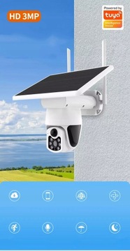 НАРУЖНАЯ ВРАЩАЮЩАЯСЯ КАМЕРА WIFI 2K 3MP 3MPX TUYA