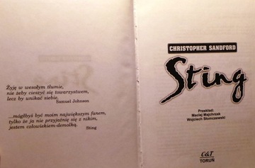 СТИНГ, Кристофер Сэндфорд [C&T, Торунь, 2000]