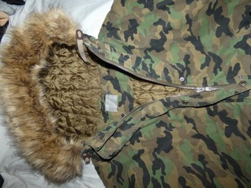 Sprana parka moro ASOS kurtka parka MILITARY STYLE ALASKA