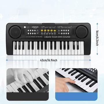 КЛАВИАТУРА ЭЛЕКТРОННЫЙ ОРГАН ПИАНО ДЛЯ ДЕТЕЙ ПОРТАТИВНАЯ ИГРУШКА