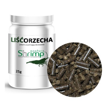 SHRIMP NATURE Liść orzecha 25G - krewetek