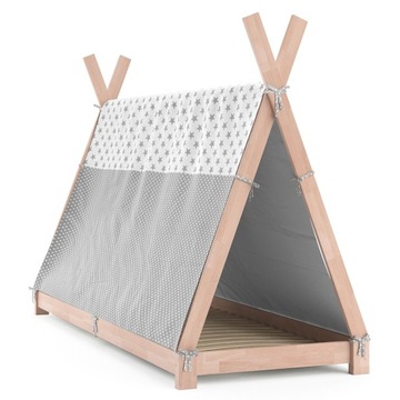 ŁÓŻECZKO DZIECIĘCE TIPI 200X90 NATURA Z POKROWCEM
