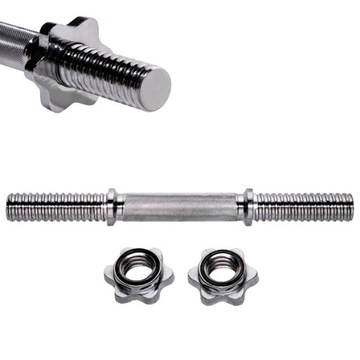 GRYF PROSTY KRÓTKI HANTLA Z GWINTEM 35cm fi30mm