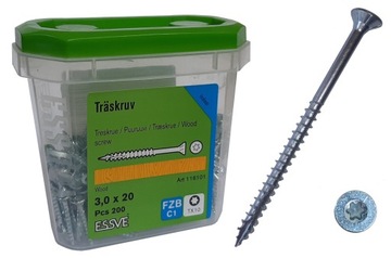 ESSVE wkręty do drewna 3x20mm TORX ESSDRIVE