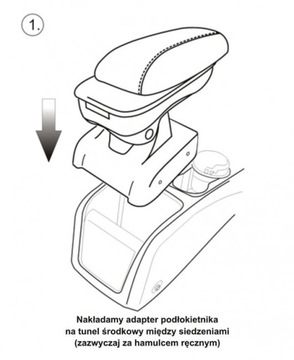 PODŁOKIETNIK CITROEN C3 AIRCROSS 18- WYSUWANY S1