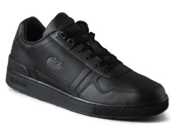 BUTY LACOSTE T-CLIP 223 4 SMA Leather Black skórzane (7102H)