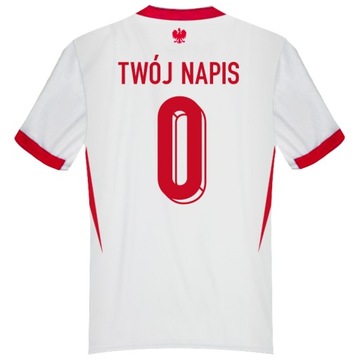 ПОЛЬША Футбольная форма КОМПЛЕКТ СОБСТВЕННАЯ ПЕЧАТЬ НОВАЯ напр. Lewandowski 122
