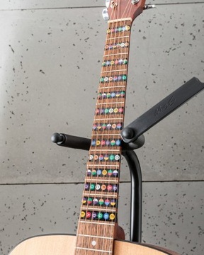 НАКЛЕЙКИ ДЛЯ ОБУЧЕНИЯ ИГРЕТЬ НА ГИТАРЕ - для ПЕРЕДНЕЙ ЧАСТИ ГИТАРЫ