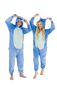 ONESIE KOMBINEZON PIŻAMA DAMSKA DRES STICH rozm. L