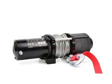 WYCIĄGARKA WCIĄGARKA AKUMULATOROWA do AUTA Quada PŁUGA 12V 4500LBS + PILOT