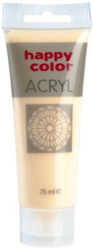 Farba akrylowa 75 ml,kość słoniowa, Happy Color