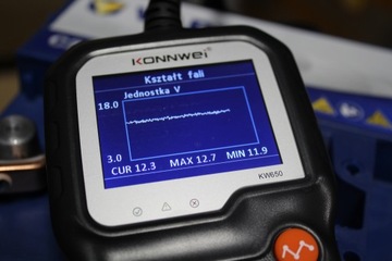 KONNWEI KW650 6V 12V ТЕСТЕР АККУМУЛЯТОРА НА ПОЛЬСКОМ ЯЗЫКЕ