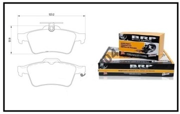 Тормозные колодки ЗАДНИЕ Opel Vectra C Signum Saab 9-3 93