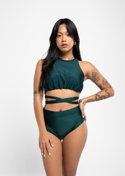 ECLIPSE SHINY BOTTLE GREEN SHORTS [Rozmiar: XS]
