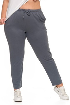 СПОРТИВНЫЕ БРЮКИ ЖЕНСКИЕ, СЕРЫЕ, ПРЯМЫЕ НОГИ, КАРМАНЫ, MORAJ R.L.