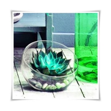 СТЕКЛЯННАЯ ВАЗА, наклонная, золото, 10x25см, SERENITE MONDEX