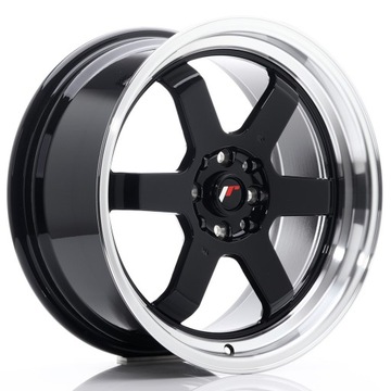 Japan Racing JR12 17x8 ET33 4x100 4x114,3 Gloss Black komplet + ceramika