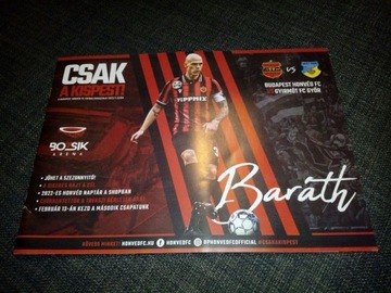 Program Kispest Honved - Gyirmot FC - 29.01.2022
