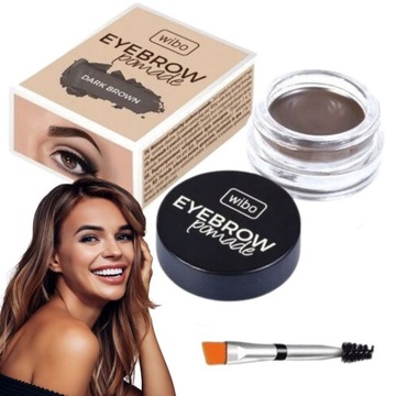 WIBO Eyebrow Pomade wodoodporna 2 Dark Brown 6g