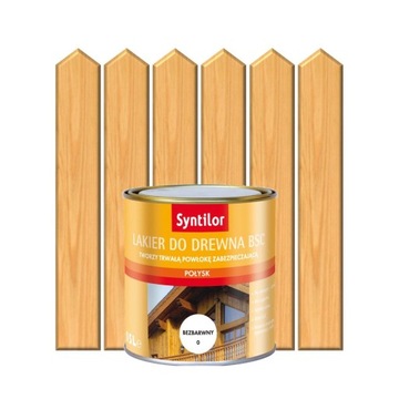 Lakier zewnętrzny do drewna BSC 0.5 l Bezbarwny Po
