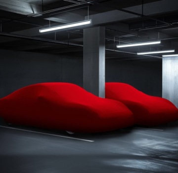 Автомобильный чехол SoftStretch для Mercedes AMG SL - красный