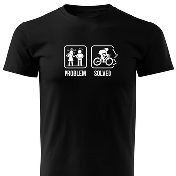 Prezent dla Męża koszulka T-shirt nadruk ROWEROWY