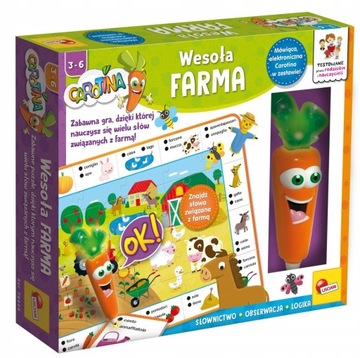 EDUKACYJNE GRA ZABAWKI DLA 3 LATKA WESOŁA FARMA