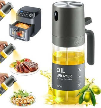 SPRYSKIWACZ DO OLEJU OLIWY OCTU DOKŁADNY ROZPYLACZ DOZOWNIK W SPRAYU 250ml