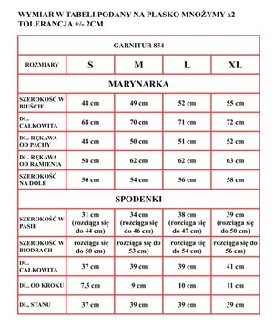 GARNITUR MARYNARKA KRÓTKIE SPODENKI ŻAKIET M