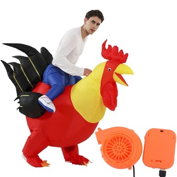 KOSTIUM DMUCHANY KURCZAKA PRZEBRANIE NA IMPREZĘ HALLOWEEN COSPLAY DOROSŁYCH