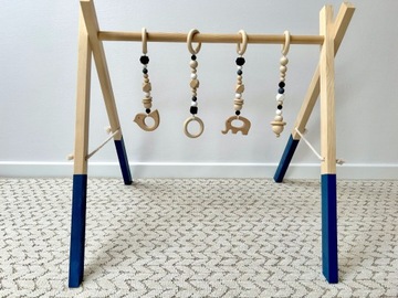 Набор из 4 подвесок, обучающая подставка для детского спортзала, черно-белая!