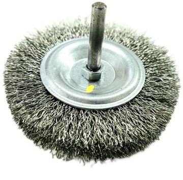 SZCZOTKA tarczowa trzpień. KWASOODPORNA INOX fi 60