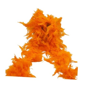 Party Carnival Scarf, Feather Scarf, Feather Boa, Feathers Costume orange
