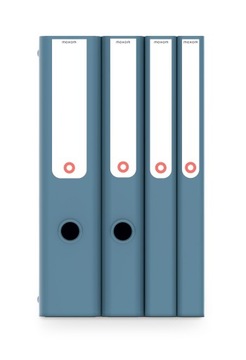 MOXOM - 6x Segregator plastikowy biurowy - A4 - NewBinder - 50 mm