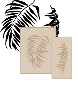 SZABLONY MALARSKIE WIELORAZOWE LIŚCIE PALMY 3