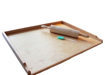 БОЛЬШОЙ ДЕРЕВЯННЫЙ СТОЛ ИЗ БУКА 70x51 СМ RANT 3 СМ