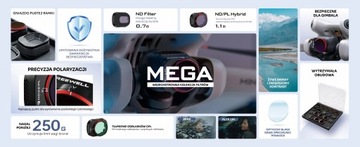 Набор из 16 фильтров FREEWELL MEGA EDITION для DJI Mini 4 Pro ND/PL UV CPL LPR