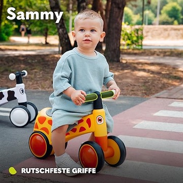 Беговел LIONELO SAMMY для детей от 1 до 3 лет, ходунки для малышей с 4 колесами U