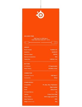 Игровая мышь SteelSeries Aerox 5 — сверхлегкая, 66 г — 9 кнопок