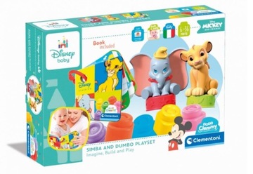 MIĘKKIE KLOCKI SENSORYCZNE ZESTAW CLEMMY DISNEY CLASSIC CLEMENTONI 17817