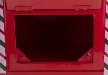 Рождественский почтовый ящик в стиле ретро из красного металла