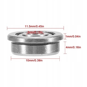 ШАРИКОВЫЙ ПОДШИПНИК С ФЛАНЕЦОМ F623ZZ 3X10X4MM