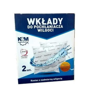 Wkłady do pochłaniacza wilgoci K&M AK101.2 2x280gr