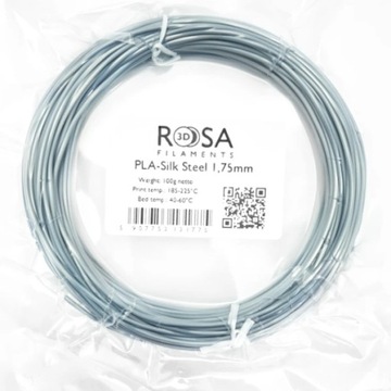 PLA-Silk 1,75mm Steel 100g