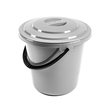 WIADRO Z POKRYWKĄ WIADERKO Z RĄCZKĄ 10L PLASTIKOWE