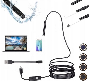 KAMERA INSPEKCYJNA ENDOSKOP ANDROID PC MAC IP67