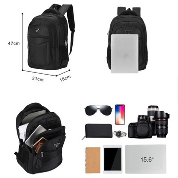 РЮКЗАК МУЖСКОЙ БИЗНЕС ДЛЯ РАБОТЫ ШКОЛА ЧЕРНЫЙ ВОДОНЕПРОНИЦАЕМЫЙ 30Л